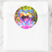 BEE LOVE lg丸ステッカー ラウンドシール (バッグ)