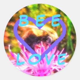 BEE LOVE lg丸ステッカー ラウンドシール