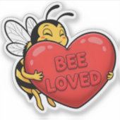 Bee Loved ステッカー シール (正面)