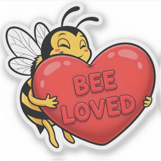 Bee Loved Sticker シール (正面)