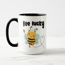 「Bee lucky」かわいいデザイン マグカップ