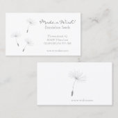 ♥ Bee *Make a Wish*吹き玉の種フローラ 名刺 (正面/裏面)