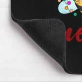 Bee Merry Christmas Bee In Santa Hat Cute Merry Xm マウスパッド (コーナー)