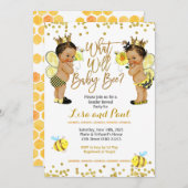 Bee Mexican Gender Reveal招待状 招待状 (正面/裏面)