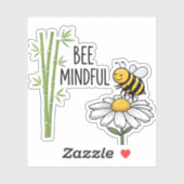 Bee Mindful Sticker シール (シート)