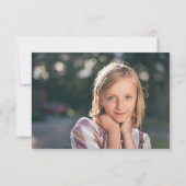 Bee Mine花ピンク赤い教室バレンタインカード 招待状 (裏面)