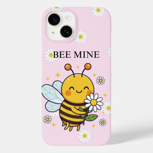 Bee Mine スマホケース - ビーバレンタインデーケース Case-Mate iPhoneケース (裏面)