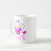 BEE MINE – バおもしろいレンタインデー コーヒーマグカップ (正面左)