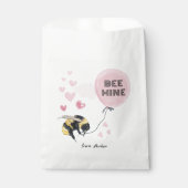 Bee Mine バレンタインデー キッズ用 | 名前入り  フェイバーバッグ (正面)