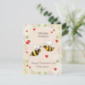 BEE Mine バレンタイン！  クラスルーム ホリデー カード (スタンド正面)