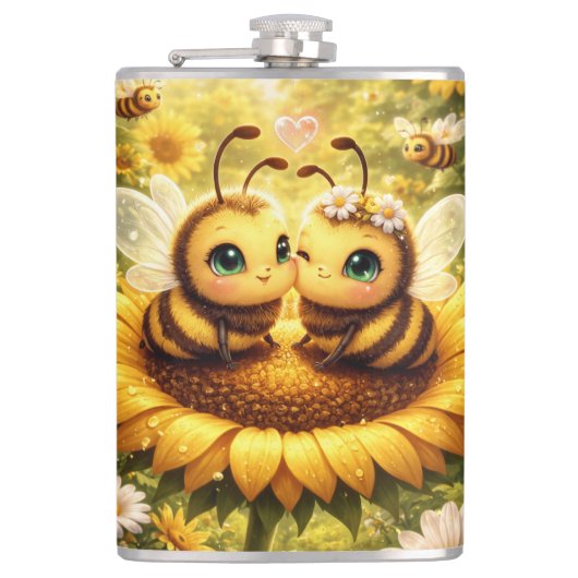 BEE Mine ヒマワリ フラスク (正面)