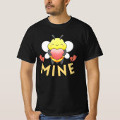 BEE MINE - BE MINE おもしろい VALENTINE DAY Tシャツ (正面)