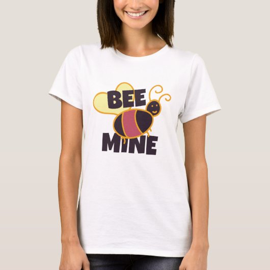 Bee Mine for Valentine Gift Tシャツ (正面)