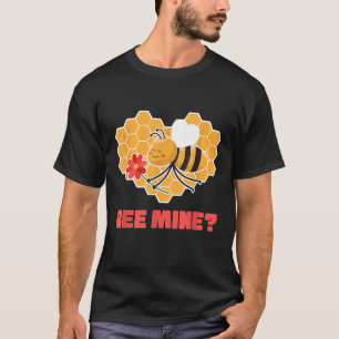 Bee Mine I Valentines Dayカップルin Love Romantic Tシャツ