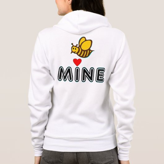 ・ Bee Mine Raglan Zipƹ̵̡ӝ̵̨̄ʒʒフード付きスウェットシャツ♥Hondƹ̵ パーカ (裏面)