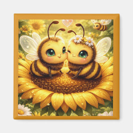 BEE Mine Sunflower マグネット