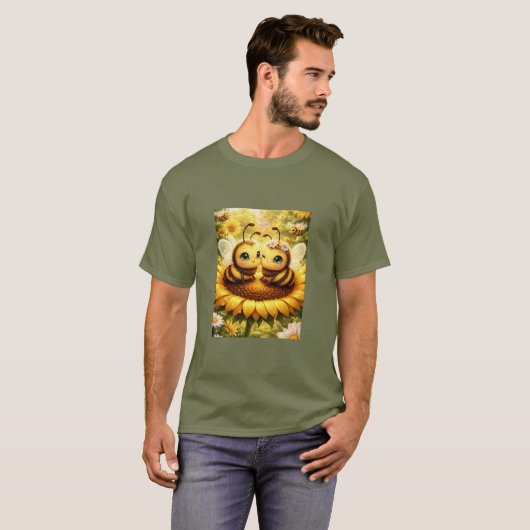 BEE Mine Sunflower Tシャツ (正面フル)