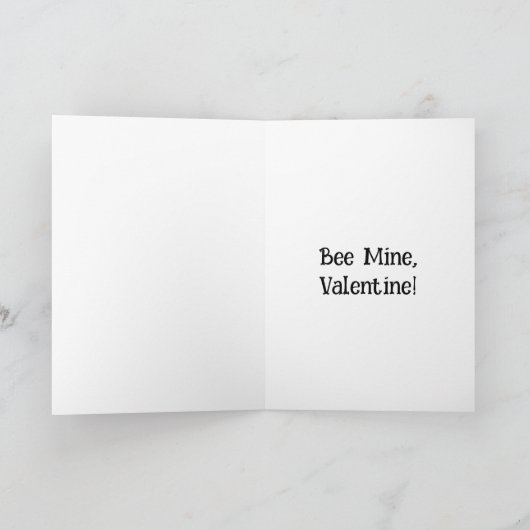 Bee Mine Valentine Card カード (内部)