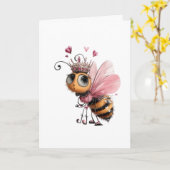 Bee Mine Valentine Card カード (黄色い花)