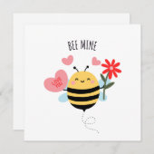 Bee Mine Valentine Flat Card シーズンカード (正面/裏面)