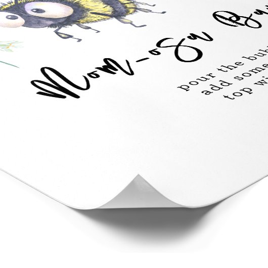 Bee - mom-osaバー ポスター (角)