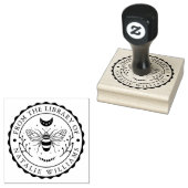 Bee Moonフローラ図書室 ラバースタンプ (押印)