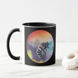 Bee mug. Beautiful colourful bumblebee  マグカップ