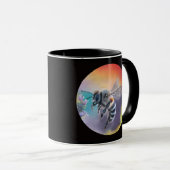 Bee mug. Beautiful colourful bumblebee  マグカップ (正面右)