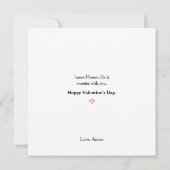 Bee My Honey Bunny Valentine card 案内状 (裏面)