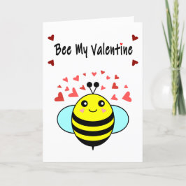 Bee My Valentine – かわいいBee Valentine's Day シーズンカード