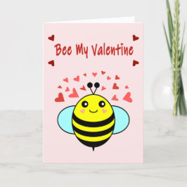 Bee My Valentine – かわいいBee Valentine's Day シーズンカード