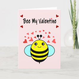 Bee My Valentine – かわいいBee Valentine's Day シーズンカード