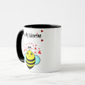 Bee My Valentine – かわいいBee Valentine's Day マグカップ (正面左)