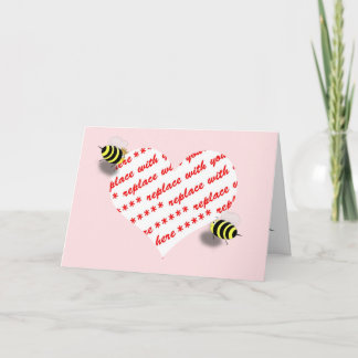 「Bee My Valentine」フォトフレーム シーズンカード