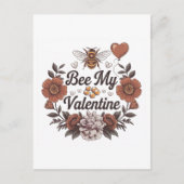 Bee my Valentine ポストカード (正面)