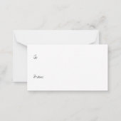 Bee My Valentine Card ノートカード (裏面)