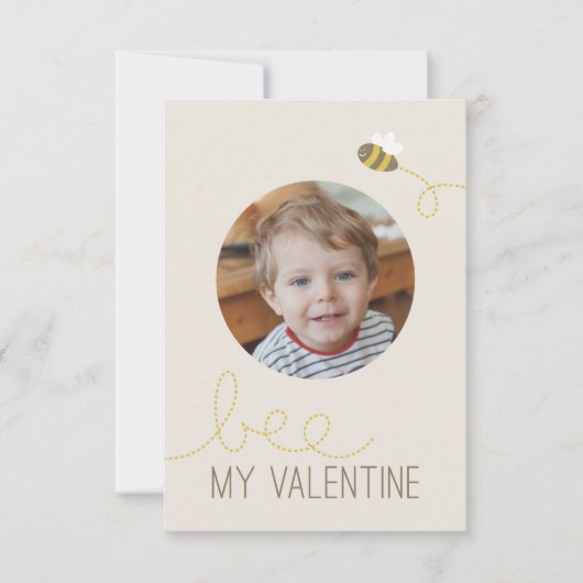 Bee My Valentine Classroomバレンタイン 招待状 (正面)