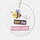 Bee My Valentine, Cute Love Pun告白 セラミックオーナメント (左)