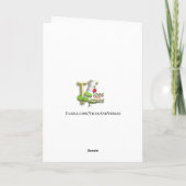 Bee My Valentine Cute Valentine's Day シーズンカード (裏面)