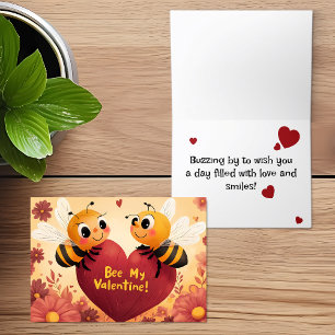 Bee My Valentine Kidカーフレンドリード シーズンカード
