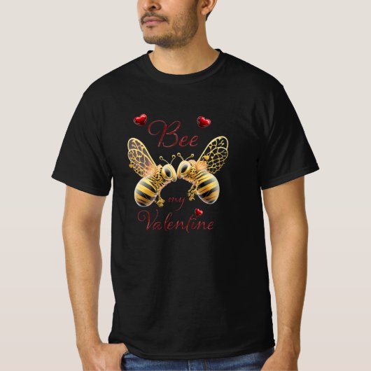 Bee my Valentine Tシャツ (正面)