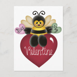 Bee My Valentine's Dayはがき シーズンポストカード