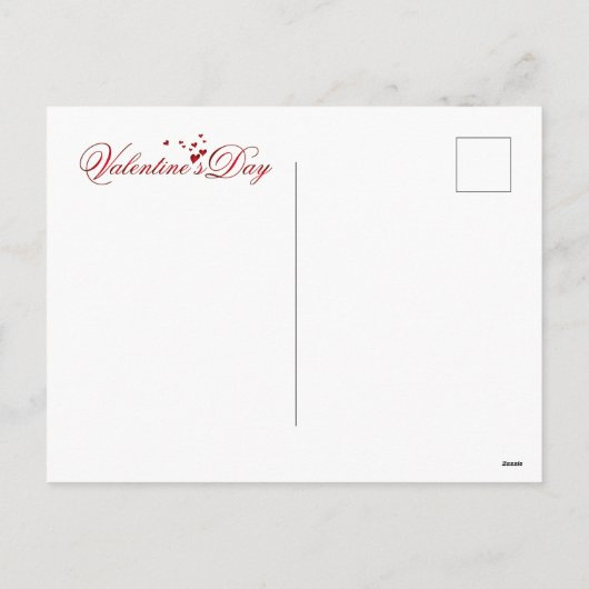 Bee My Valentine's Day Friendはがき シーズンポストカード (裏面)