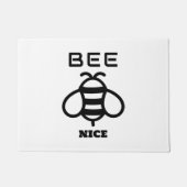 Bee Nice with Minimal Design ドアマット (正面)