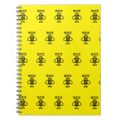 Bee Nice with Minimal Design ノートブック (正面)