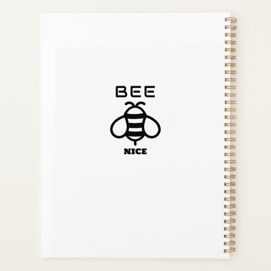 Bee Nice with Minimal Design プランナー手帳 (裏面)