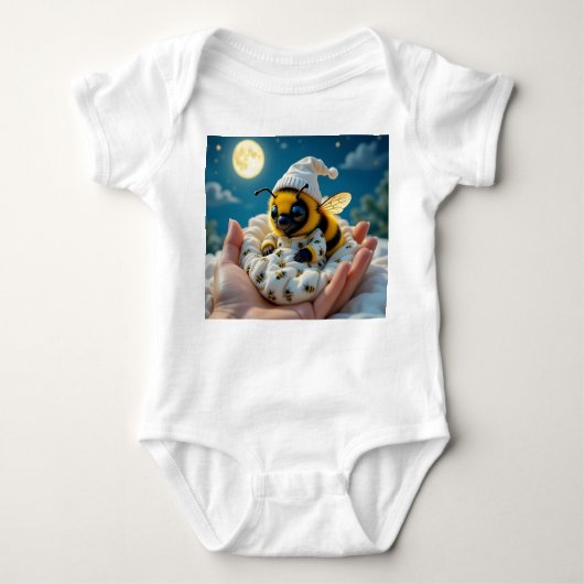 Bee-Night One piece baby clothing ベビーボディスーツ (正面)