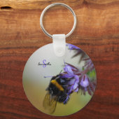 Bee on a Blue Tansy キーホルダー (裏面)