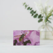Bee on a Purple flower 名刺 (スタンド正面)