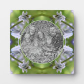 Bee On Bluebell Flower自分の写真を追加 フォトプラーク (正面)